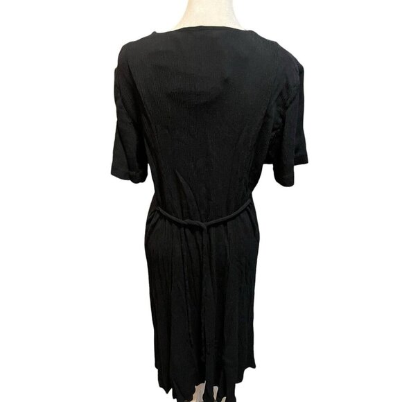 Jamie Brooke Women's Size 20 Maxi Dress Fake 2 Piece Dress Tie Back Short Sleeve - Picture 5 of 8